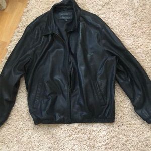 St johns bay black leather jacket